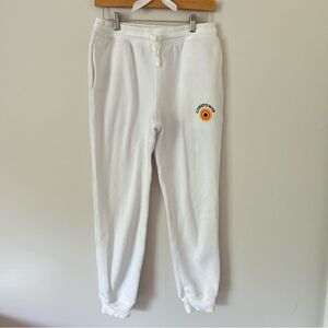 Corepower Yoga White Logo Sweatpants